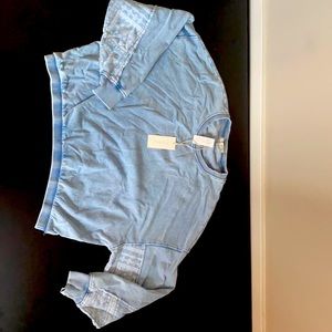 Light Blue Sweater Shirt